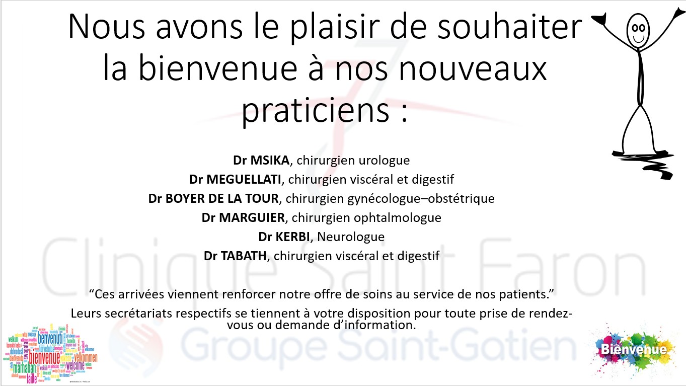 Bienvenue New praticiens
